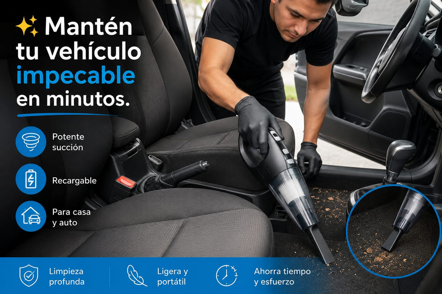 🔋💙ASPIRADORA PORTÁTIL INALÁMBRICA💙🔋
