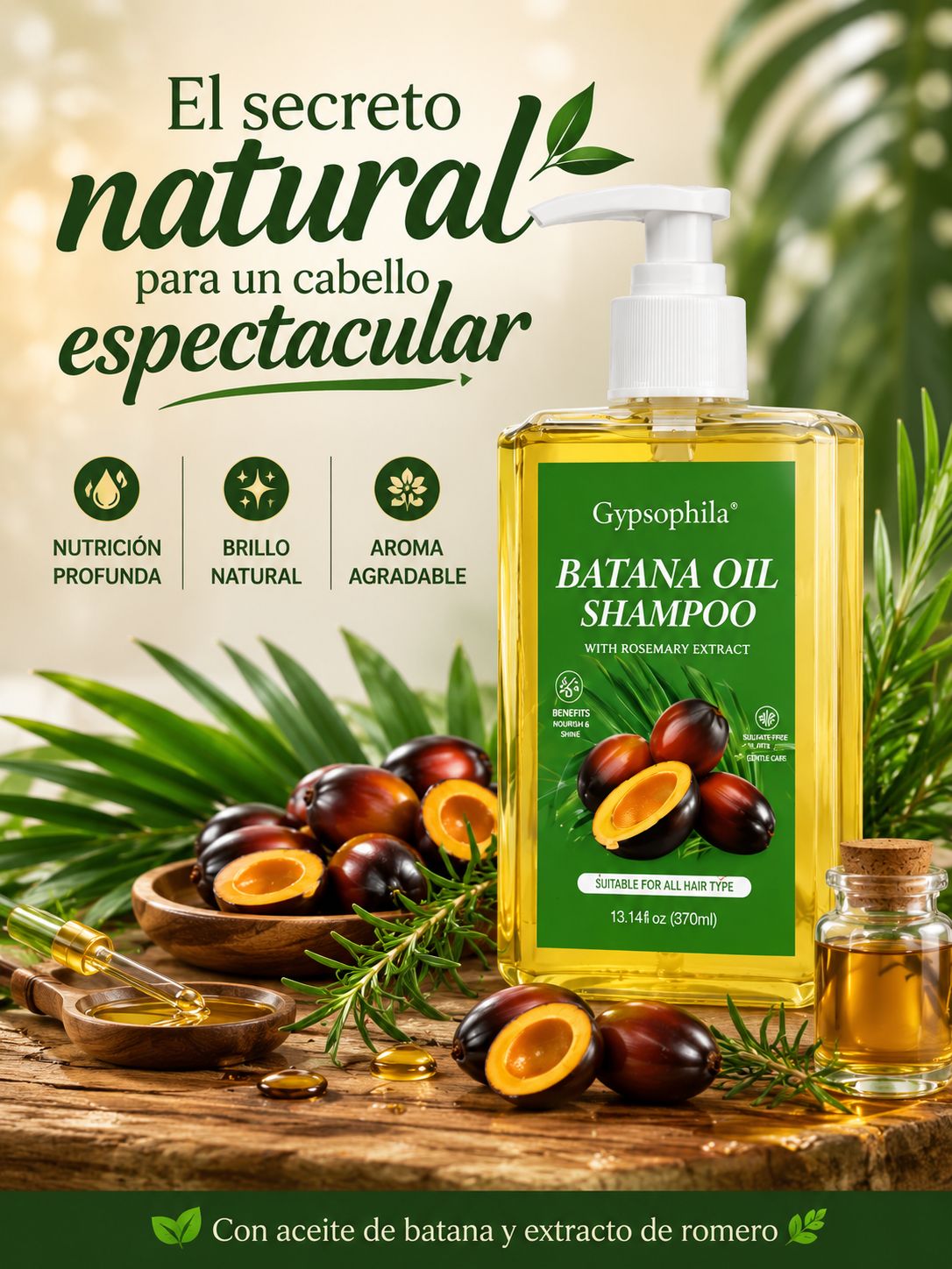 🌱🥥💛GYPSOPHILA BATANA OIL SHAMPOO🌱🥥💛