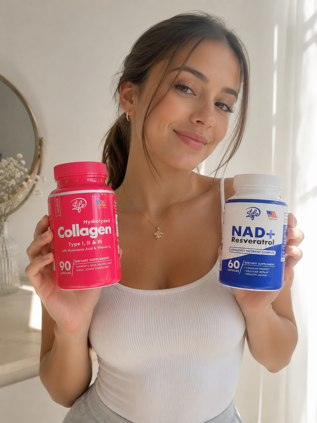 💖 COMBO PREMIUM: COLLAGEN + NAD+ RESVERATROL 💙