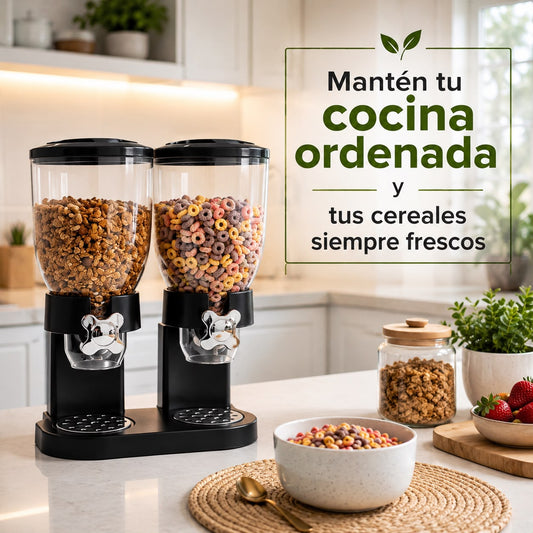 🥣✨DISPENSADOR DOBLE DE CEREAL 4 LITROS🥣✨