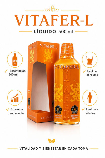 🧡🍯 VITAFER-L LÍQUIDO 500 ml 🍯🧡