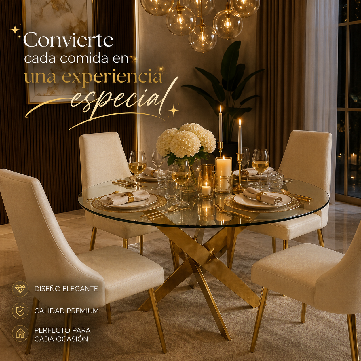 🏡 COMEDOR ELEGANTE DE LUJO: EL TOQUE QUE TU HOGAR MERECE✨🏡