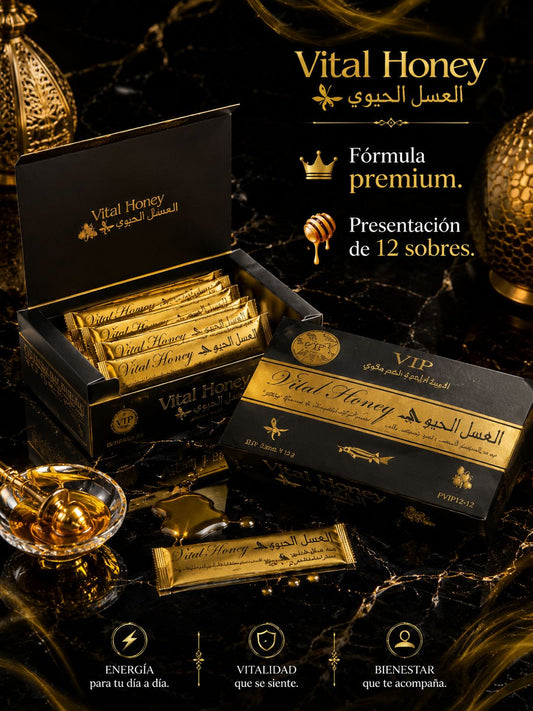 🍯🌑VITAL HONEY VIP. CAJA DE 12 SOBRES🌑🍯
