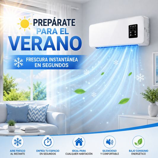 ❄️💙 MINI VENTILADOR DE AIRE INTELIGENTE DE PARED💙 ❄️