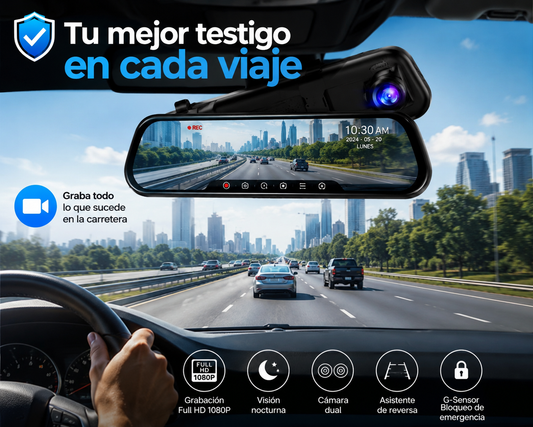 🚗🛡️ CÁMARA DVR FULL HD 1080P PARA AUTO🛡️🚗