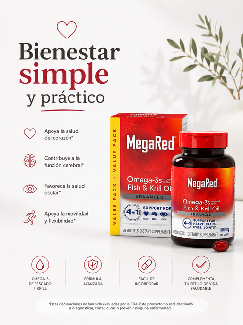❤️🐟 MEGARED OMEGA-3 FISH & KRILL OIL❤️🐟