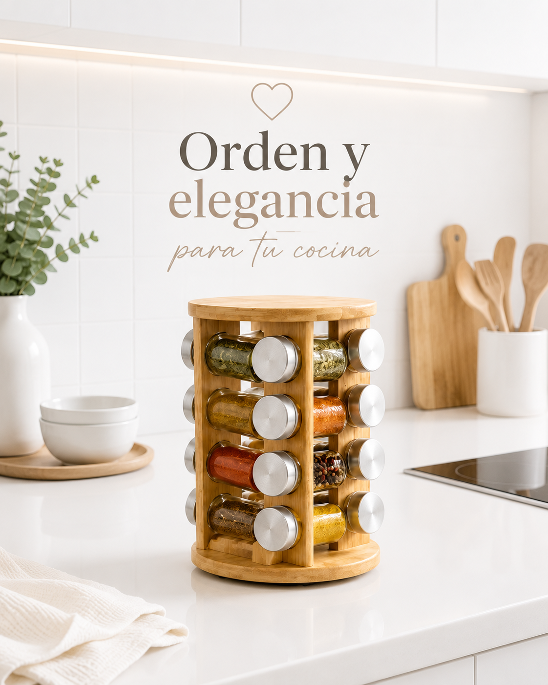 🌿✨ ORGANIZADOR GIRATORIO DE ESPECIAS🌿✨